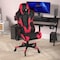 Flash Furniture Red LeatherSoft Gaming Chair with Roller Wheels CH-187230-1-Red-RLB-GG - alternate 5
